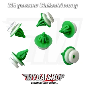15x Innenverkleidung Befestigungs Clip für Renault in Weiß Grün | 7701049008 - Bild 1 von 2