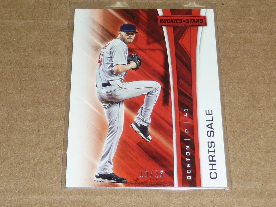 2018 Panini Rookies Stars CHRIS SALE RED PARALLEL RED SOX /25 S398 - Image 1 of 1