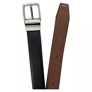 Boys Reversible Belt Vegan Leather Brown Black Wonder Nation Medium Large - Picture 1 of 2