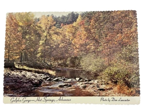Postal de colección Gulpha Gorge Hot Springs Arkansas Don Lancaster - Imagen 1 de 4