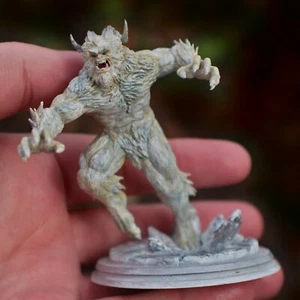 3 inch tall Hand painted Yeti or Abominable Snowman Monster Miniature, for DnD - Picture 1 of 9
