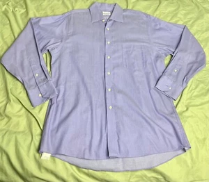 Mens Button Down Shirt (Arrow) Purple Long Sleeve Size Large 34/35 16.5 - Picture 1 of 8