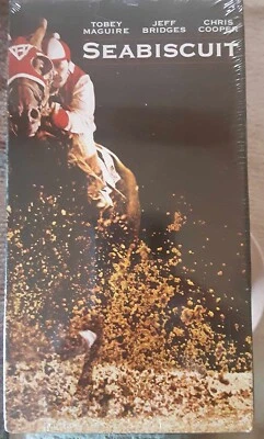 New Sealed SEABISCUIT with Tobey Maguire Jeff Bridges  Chris Cooper VHS Video - Image 1 of 3