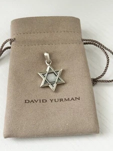 David Yurman Men's Petrvs Star of David Pendant Amulet in Sterling Silver .925 - Picture 1 of 3
