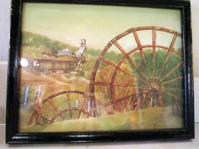 Standard Oil of CA Bicentennial Print France Carpentier Jackson Gate Mine Framed - Image 1 of 2