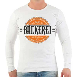 Herren Langarmshirt Longsleeve Bäckerei Tradition bäcker motive sprüche S - XXL - Bild 1 von 2