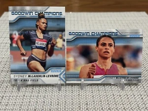 2023 UD Goodwin Champions #38/#91 Sydney McLaughlin-Levrone RC (Base & Horiz) - Picture 1 of 2
