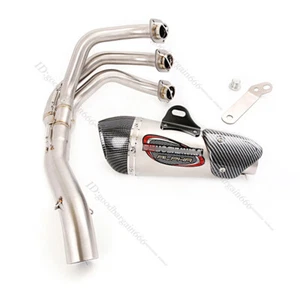 Silenciadores de tubo delantero sistema de escape para Yamaha MT-09 XSR900 Tracer 900 2014-2020 - Imagen 1 de 13
