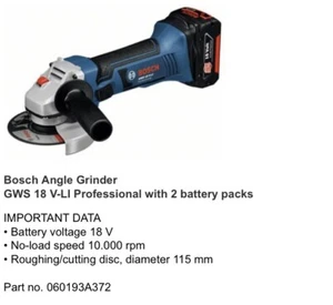 bosch professional 18v angle grinder - Picture 1 of 8