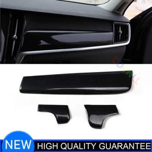 Fit For Volvo S90 2016-2021 Carbon Fiber Central Console Dashboard Strip Cover - Picture 1 of 9