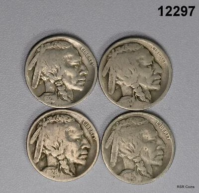 4  COIN BUFFALO NICKEL LOT: 11921, 16, 20S, 26D G-VG! #12297 - Image 1 of 2