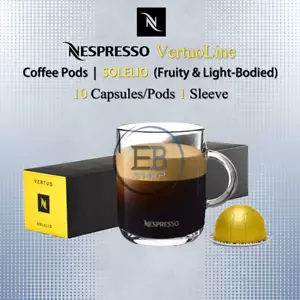 Cialde Caffè NESPRESSO Vertuo Line 10 Capsule 1 Manica SOLELIO (Frutta & Cereali) - Foto 1 di 2