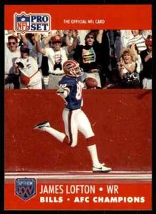 1990 ProSet RED SB XXV #753 James Lofton HOF SUPER RARE MINT Buffalo Bills - Picture 1 of 2