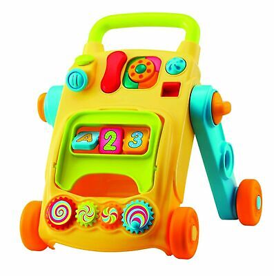 2in1 Baby Walker First Steps Activity Musical Toys Car Along Toddler UK • 23.06£
