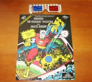 Póster vintage 3D Cosmic Jack Kirby #502 con gafas de televisión 3D publicaciones cósmicas - Imagen 1 de 13