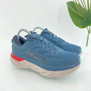 Hoka One One Bondi 7 Men's Size 7 Running Shoes Blue Real Teal Outer Space - Picture 1 of 16