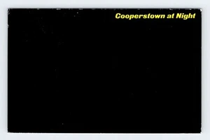 Cooperstown New York At Night Vintage Postcard OLP5 - Picture 1 of 2