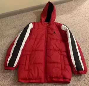 Air Jordan Puffer Jacket Full Zip Red/White/Black Mens Size XL (rare) - Picture 1 of 4