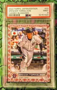 SPENCER TORKELSON 💎 Graded MINT 💎 CHERRY BLOSSOMS /99 🌸 2022 Topps Japan RC - Picture 1 of 2