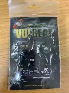 VOLBEAT OUTLAW GENTLEMEN 5 BUTTON BADGE PACK OFFICIALLY LICENSED - Picture 1 of 7