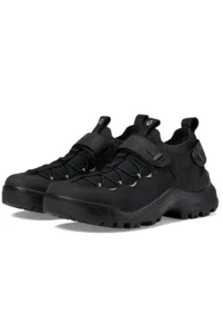 ECCO Offroad Explorer 2-Straps Hiking Shoes Black Nubuck EU 44 Men's 10 - 10.5 - Picture 1 of 9