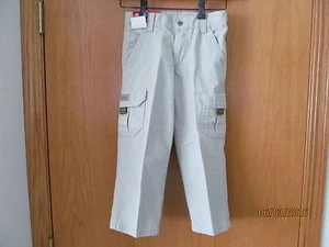 Putty (tan/beige) WRANGLER Cargo pants~Boys Size 4 Regular~New w/tags - Picture 1 of 1