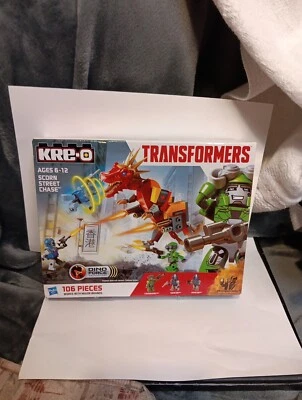 RARE KRE-O TRANSFORMERS SCORN STREET CHASE KIT #A6950 106 PIECES 2013 NEW DENTED - Image 1 of 4