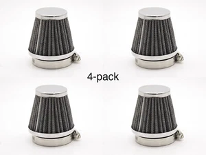 Pod Filters Air Filters 52mm 4-pack, Cafe Racer Bobber Chopper Custom Cruiser - Picture 1 of 5