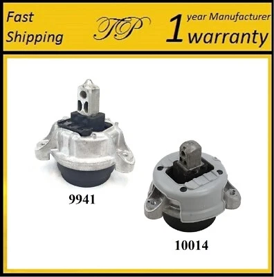 2PCS FRONT LEFT & RIGHT MOTOR MOUNT FOR 2010-2012 BMW 740i, 740Li 3.0L GAS - Image 1 of 4