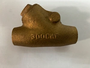 CRANE 3/4 BRONZE SWING CHECK VALVE 300CWP Y-PATTERN SOLDER/SOCKET ENDS - Picture 1 of 4