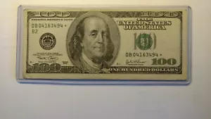 (1) ONE HUNDRED DOLLAR *STAR NOTE* BILL..$100.00...older style Series 2003 - Picture 1 of 4