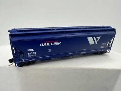 Montana Rail Link, 3-bay ACF Center Flow Covered Hopper w/ Elongated Hatches - Image 1 of 2