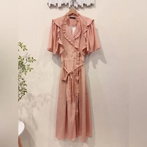 Magali Pascal Hinda Maxi Dress Dandelion Pink NWT Women Dress Size Small - Picture 1 of 5