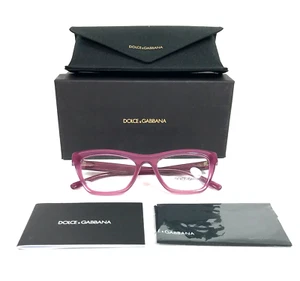 Dolce & Gabbana Eyeglasses Frames DG3359 2966 Purple Cat Eye Full Rim 53-19-145 - Picture 1 of 12
