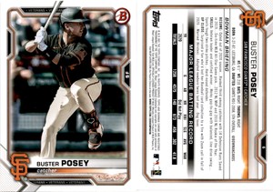 Buster Posey 2021 Bowman Baseball Card 6  San Francisco Giants
