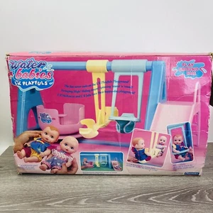 Vntg 1997 Playmates Water Babies L'il Playfuls Playground Set Swings Slide w Box - Picture 1 of 11