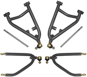 Lone Star Racing Gloss Black ATV A-Arm Kit +2 Wide, +1 Forward 17-201807 - Bild 1 von 1
