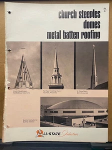 Vtg 1968 All-State Industries Brochure Church Steeples Domes Roofing Catalog - Picture 1 of 4