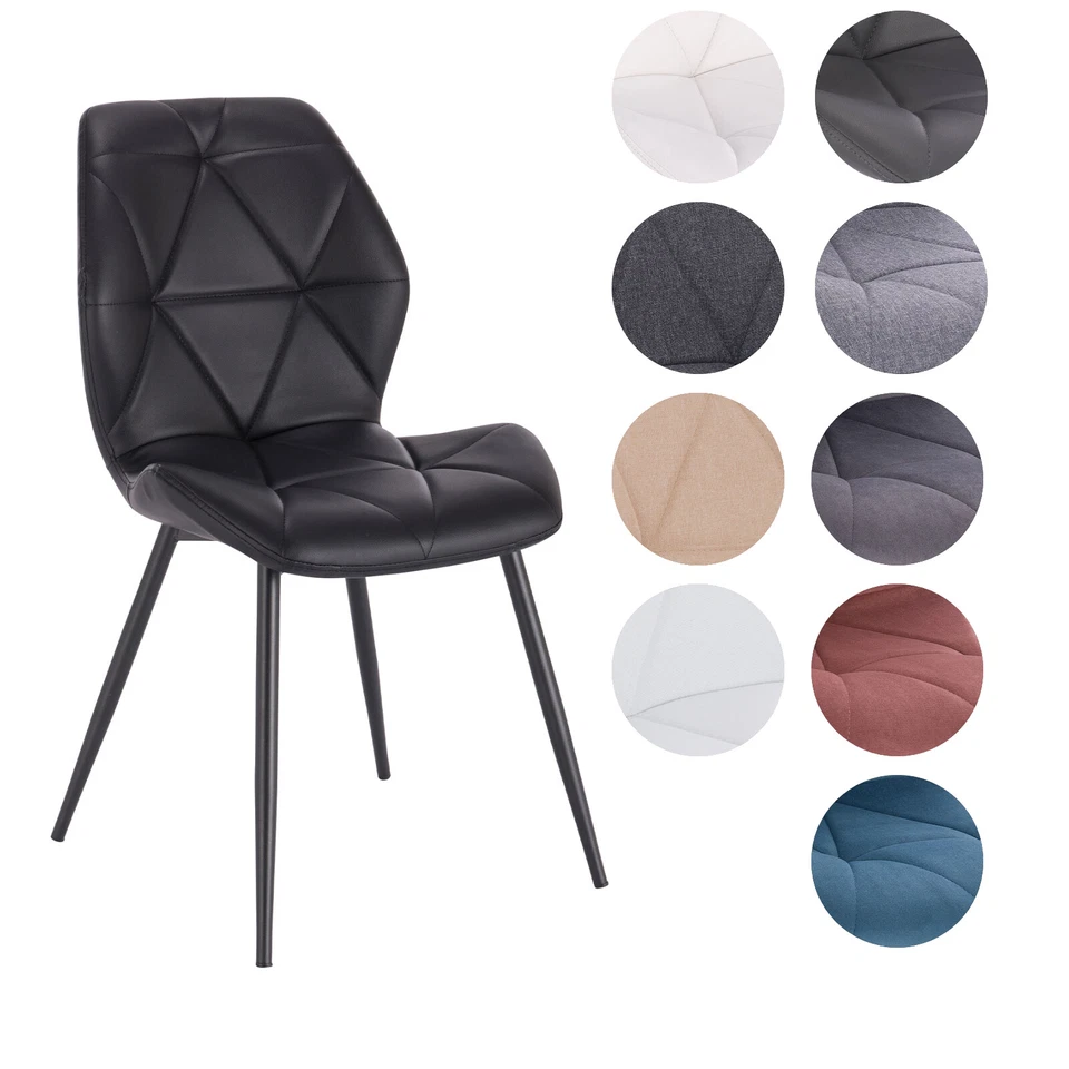 SVITA JAMIE 2er Set Esszimmerstuhl Polsterstuhl ohne Armlehnen Farbwahl - Bild 1 von 1