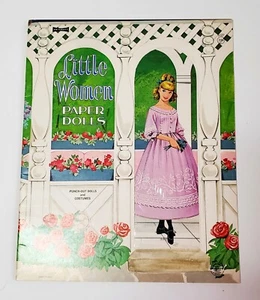 Vintage 80er/90er Little Women Papierpuppen 5 Puppen mit Kostümen Ausstanzen USA - Bild 1 von 3