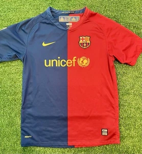 NIKE Dry-fit Barcelona FC Soccer Unicef Futbol Jersey Kit Youth Size Large - Picture 1 of 6
