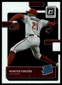 2022 Donruss Optic RATED ROOKIE Hunter Greene Rookie Cincinnati Reds #160 - Picture 1 of 2