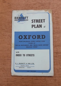 BARNETT - Street Plan of OXFORD - 1970's - Good - Picture 1 of 5
