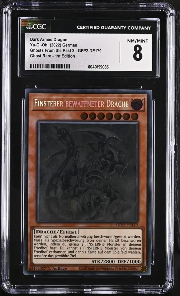 YuGiOh Dark Armed Dragon 2022 Ghosts Past 2 GFP2-DE179 CGC 8 German Ghost Rare - Bild 1 von 1