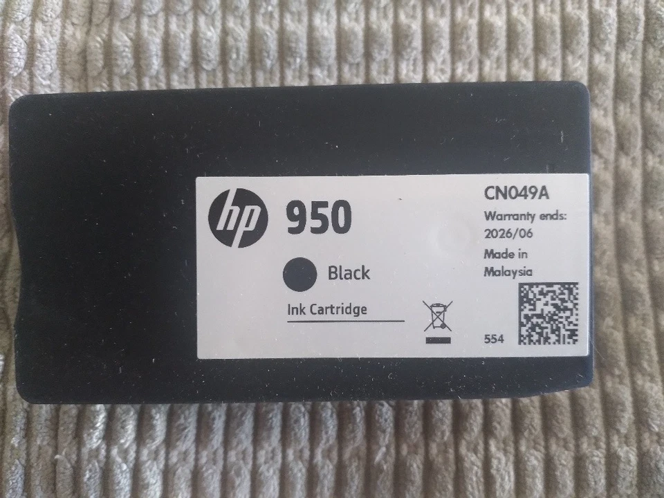 Cartucho de tinta HP 950 negro OEM ¡ENVÍO RÁPIDO! NUEVO Sin Caja 6/2026 Foto 1 de 1