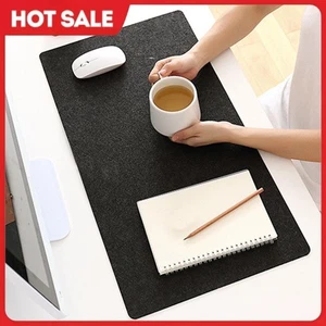 Felt Cloth Desk Mat Computer Mat Keyboard Pad for Home and Office (Black) - Afbeelding 1 van 9