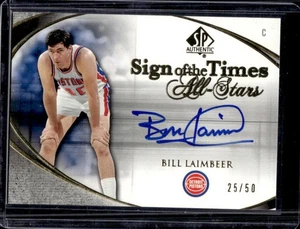 2005-06 SP Authentic Bill Laimbeer Sign of the Times All Stars Auto #25/50 - Picture 1 of 2