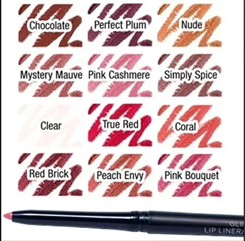 new 2 x avon true colour glimmerstick lip liner true red - Image 1 of 1
