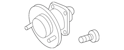 Conjunto de buje y cojinete de rueda trasera genuino GM 25979186 Foto 1 de 3