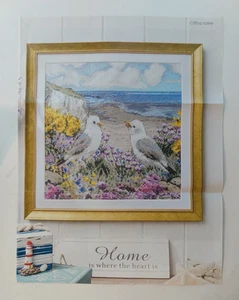 Clifftop Scene Seagull Cross Stitch PATTERN ONLY 2019 Sept/Oct Cross Stitch Gold - Picture 1 of 4